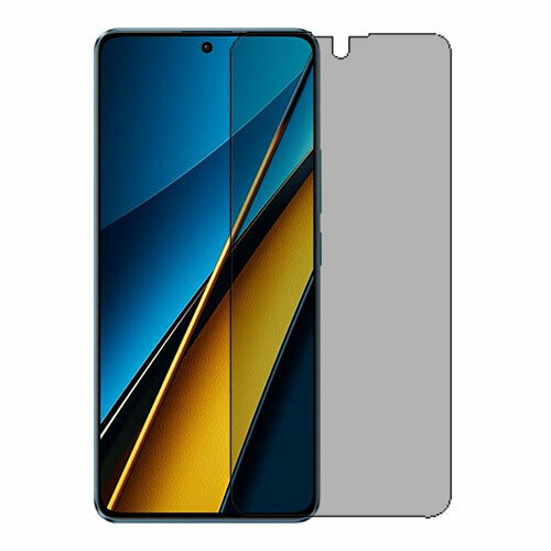 Xiaomi Poco X6 защитный экран пленка гидрогель конфиденциальность (силикон) скрин мобиль бесцветный, прозрачный