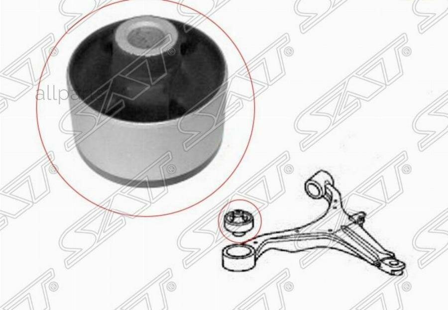 SAT ST-51391-S7A-801 Сайлентблок Honda Civic 00-12 / Civic Ferio 00-05 / CR-V 98-06 / Stream 00-06 / Suzuki Escudo 05-08