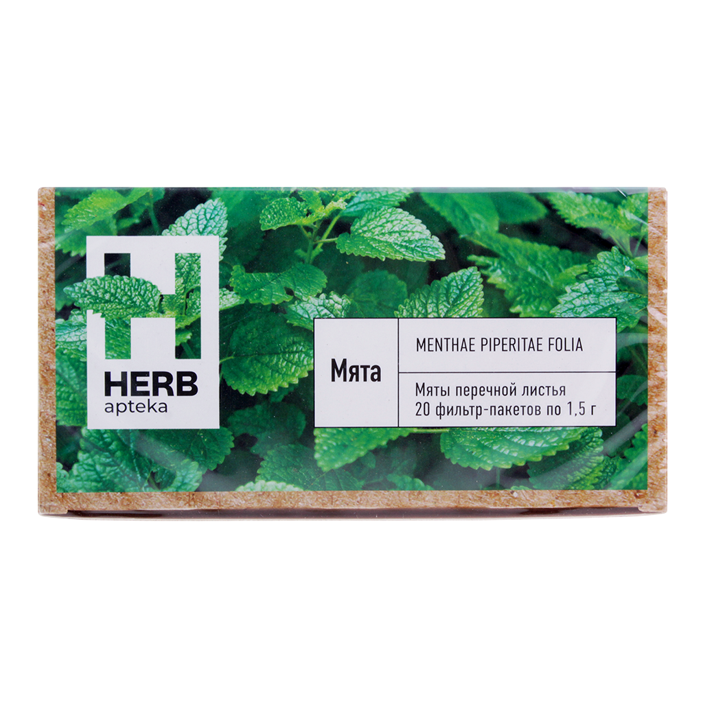 Herb Мяты перечной листья 1,5 г фильтр-пакетики 20 шт