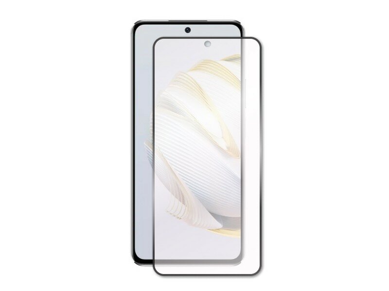 Стекло защитное Redline Huawei Nova 10 SE Full screen tempered glass FULL GLUE черный Red Line - фото №8