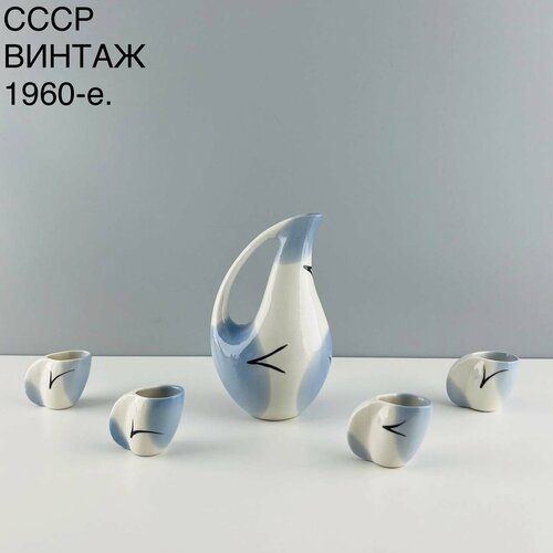 Винтажный набор графин и стопки 