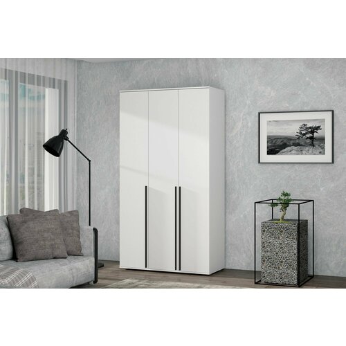 Шкаф для одежды распашной 12 Норден Дуб крафт белый 24300₽