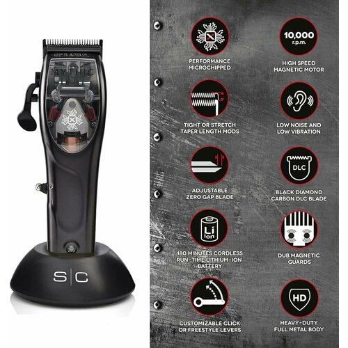 STYLECRAFT MYTHIC - профессиональная беспроводная машинка для стрижки волос С металлическим корпусом 9 В С микрочипом И магнитным двигателем 2250000₽