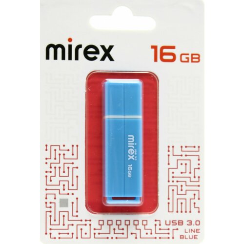 Флешка 16 ГБ USB 30 Mirex Line Blue 479₽