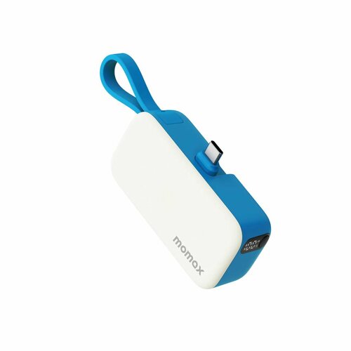 Дополнительный аккумулятор брелок Momax 1- Power Mini 5000 Blue голубой