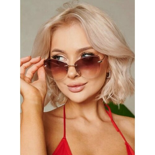 Солнцезащитные очки , коричневый/черный