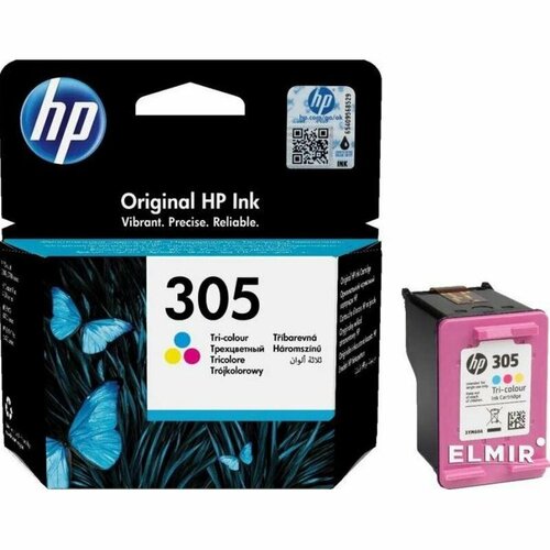 Картридж для принтера HP Струйный, 305, CMY, для DJ 2320, 2710, 2720 (3YM60AE)