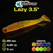 Силиконовая приманка Deep Fury Lazy 3.5" (89 мм.) цвет c01