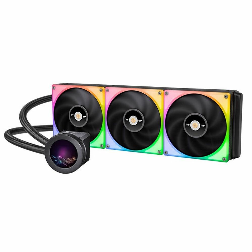 Жидкостная система охлаждения Thermaltake CL-W370-PL14SW-A TOUGHLIQUID Ultra 420 RGB CPU AIO Liquid Cooler/All-In-One Liquid Cooling System/Water Block 2.1inch LCD/TOUGHFAN RGB 140*3/PWM 500~2000rpm/TT RGB Plus/Black