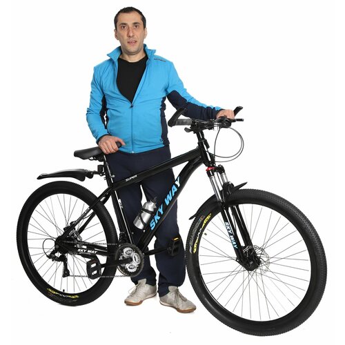 Горно-Городской велосипед SKY WAY 29 Дюймов Черный на рост 165-190 см 28140₽