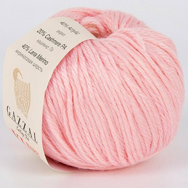 Пряжа Gazzal BABY WOOL XL 836 св. розовый (10 мотков)