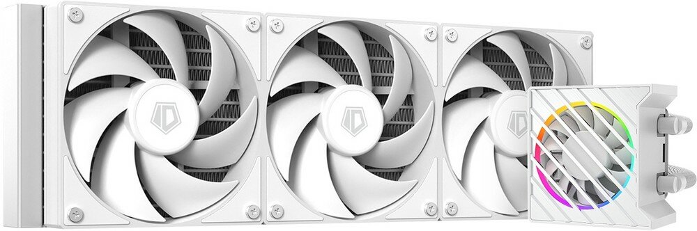 Система водяного охлаждения ID-Cooling Dashflow 360 XT Lite Soc-AM5/AM4/1151/ 1200/2066/1700 белый 4-pin 16-34dB Al+Cu 350W Ret