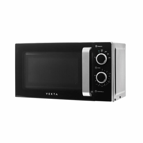 Микроволновая печь VEKTA MS720ATB объем 20 л мощность 700 Вт механическое управление таймер черная 1ед в комплекте 1299000₽