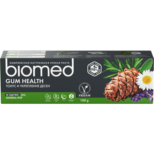 Зубная паста Biomed Gum Health 100г biomed зубная паста укрепляющая кальцимакс 100г 2 штуки