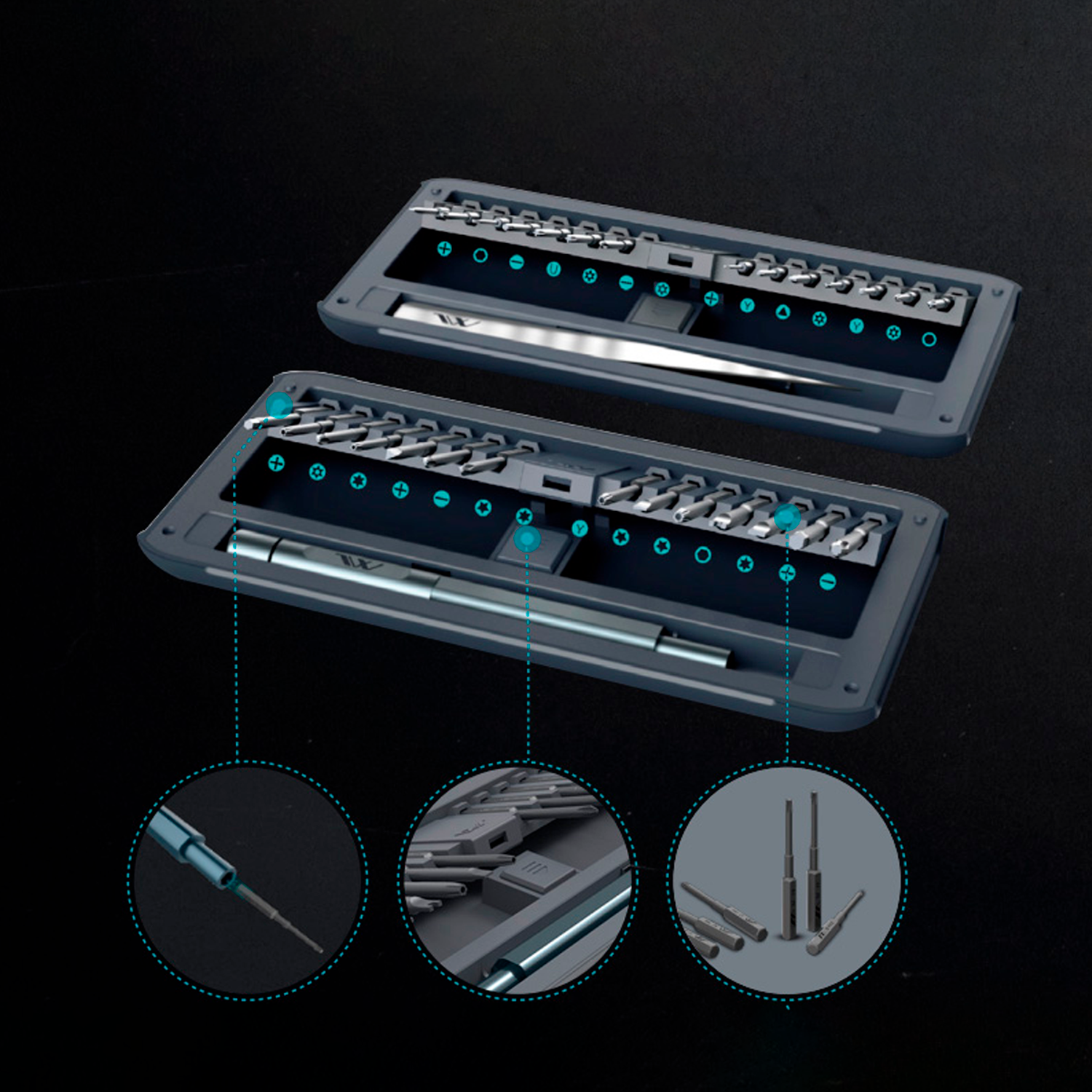 Набор отвёрток Xiaomi JimiHome 30 in1 Screwdriver Kit (JM-GNT30) - фото №14