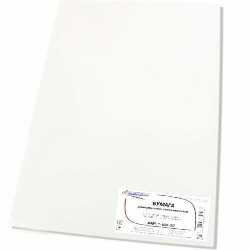 Бумага самоклеящаяся А4 A-Media для струйной и лазерной печати, матовая, 70г/м, без делений, 50 листов