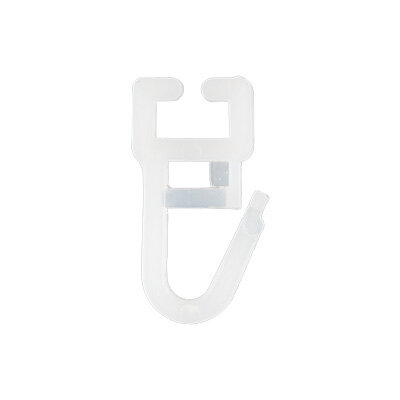 Фурнитура Крючок для карниза пластик С-1861 белый 10 штук
