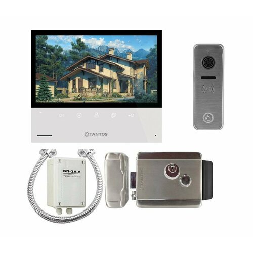 Комплект видеодомофона Tantos Selina HD M и iPanel2 HD c замком