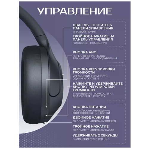 Наушники Haylou S35 ANC Violet-Orange 5800₽