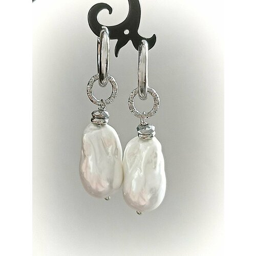 Серьги с подвесками конго MARI JOO белый в серебре 1699₽