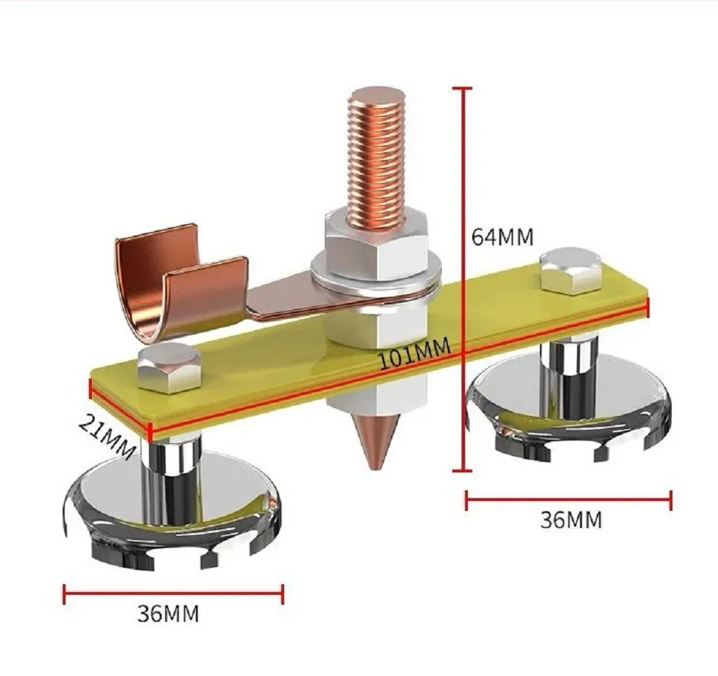 2 Магнита клемма магнитная для сварки, магнитный держатель с заземлением, масса сварочная сварочный магнитный держатель.