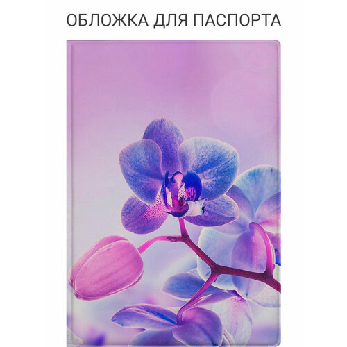 фото Обложка для паспорта slvgo, голубой, розовый, белый