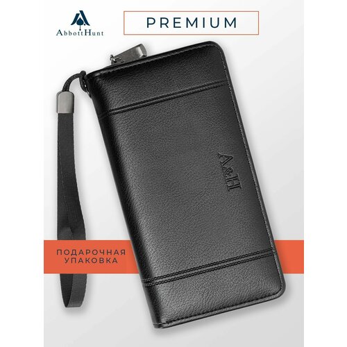 Кошелек , фактура гладкая, черный