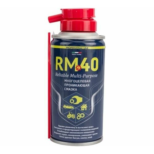 RE MARCO Многоцелевая проникающая смазка RM-40 100мл аэрозоль RM-765 430₽