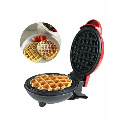 Электрическая мини вафельница 350 Вт красная 82000₽