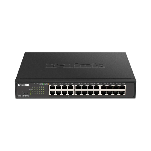 Коммутатор D-Link DGS-1100-24PV2/A3A, L2 Smart Switch with 24 10/100/1000Base-T ports шасси для медиаконвертеров d link dmc 1000 a3a proj