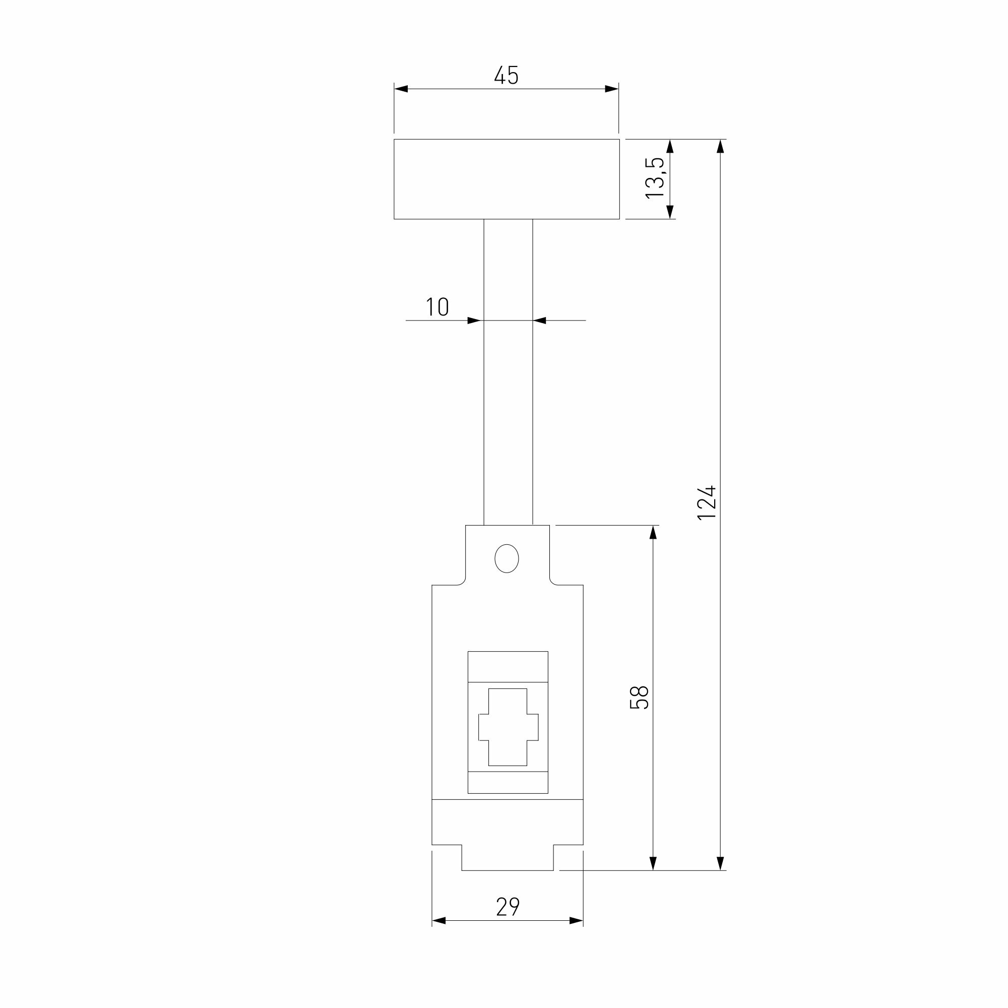 Стойка с вводом питания декоративная Elektrostandard Esthetic Magnetic SMALL 85141/00, цвет черный, 124 мм.