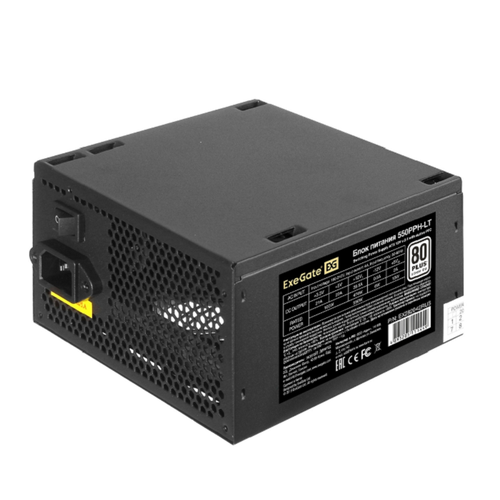 Блок питания ExeGate 550W 80 PLUS 550PPH-LT-S EX282042RUS-S black 3900₽