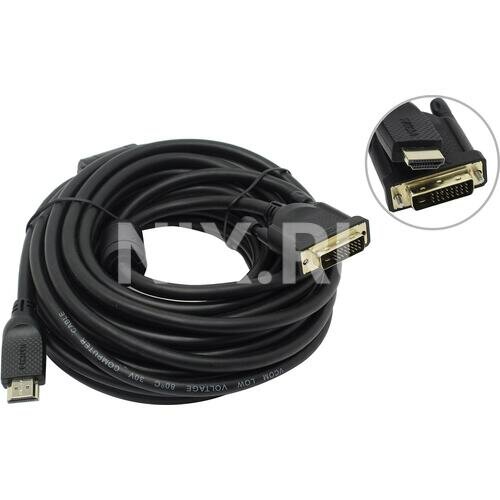 Кабель HDMI <-> DVI-D Vcom CG484GD-10m