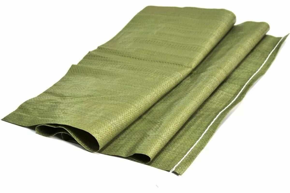 фото Мешок полипропиленовый 45x75 см, зеленый, 10 шт КЭС 41000000