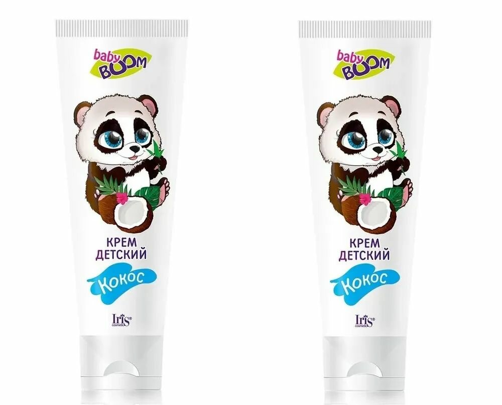 Iris cosmetic Крем, Baby Boom, детский, Кокос, 100 мл - 2 штуки