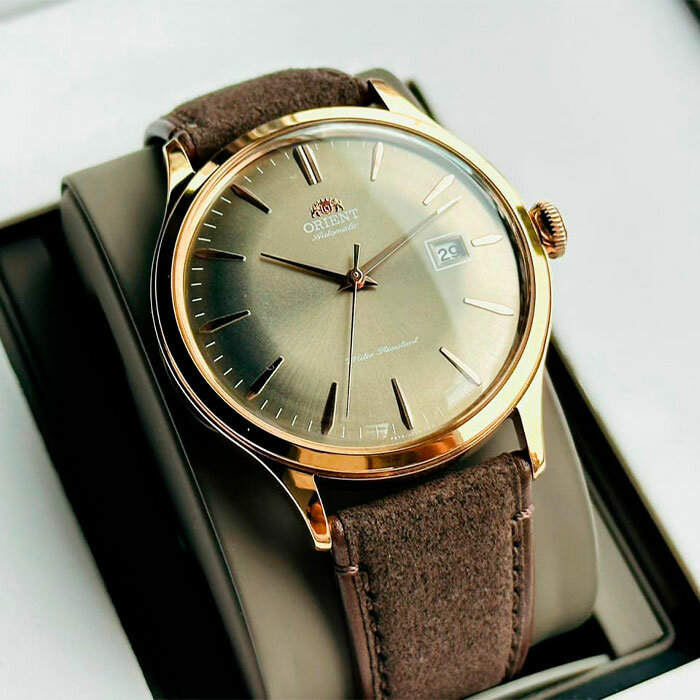 Наручные часы ORIENT, Y83002G5MF коричневый/бронзовый/зеленый — фото 1