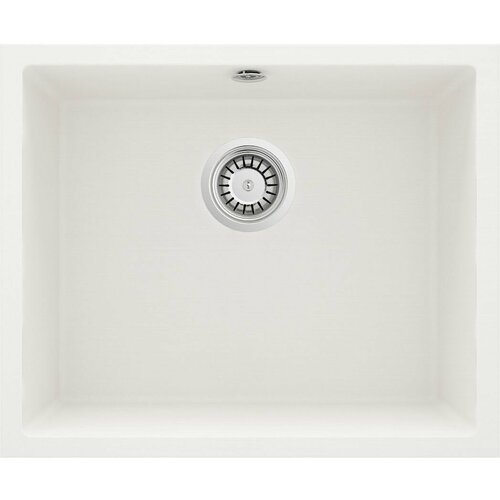 Мойка для кухни гранитная Deante CORDA 5546204 см с сифоном белый матовый 36045₽