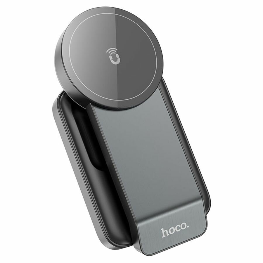 Беспроводное зарядное утройство Hoco CQ3 3-в-1 MagSafe для iPhone, AirPods и iWatch черное — фото 1