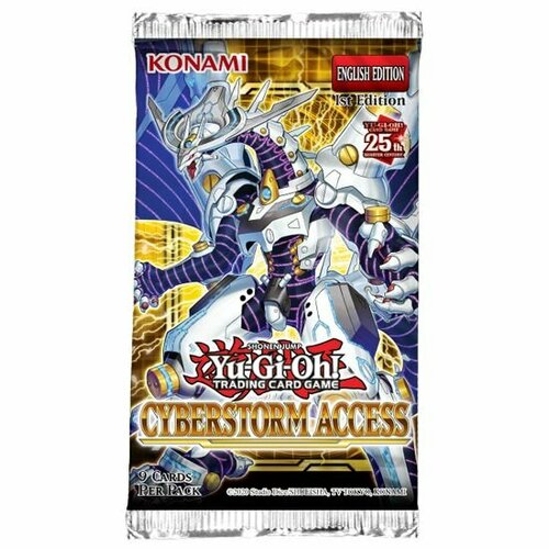 Настольная игра Yu-Gi-Oh - бустер выпуска Cyberstorm Access на английском языке