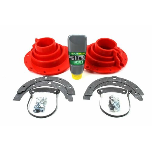 Пыльники поворотного кулака нового образца УАЗ с мостами Редукторный военный полиуретан красный 2 шт 3406₽