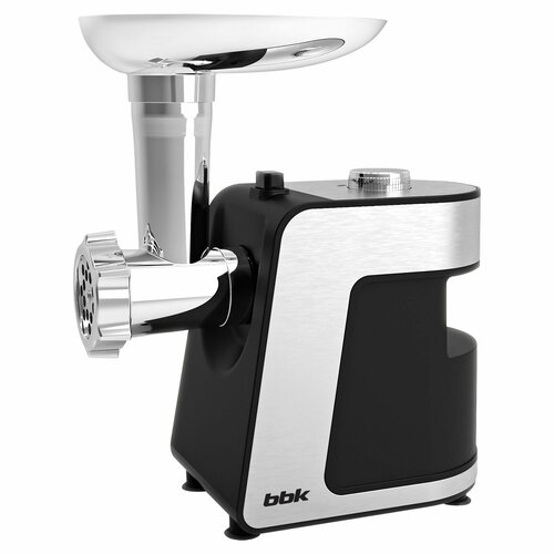 Мясорубка электрическая BBK MG2000 металликчерный мощность 350 Вт функция реверса 5 насадок в комплекте 4670₽