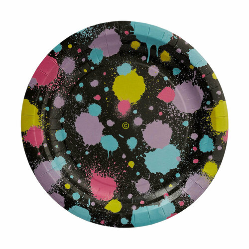 Всёгазин Набор бумажных тарелок 6шт краски 18см 10 штук 647₽