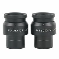 WF10x-23x WF20x-12x WF10x-20x окуляр одна пара для стереомикроскопа широкое поле с высоким покрытием 15 мм WF15X / 15 высокий глаз