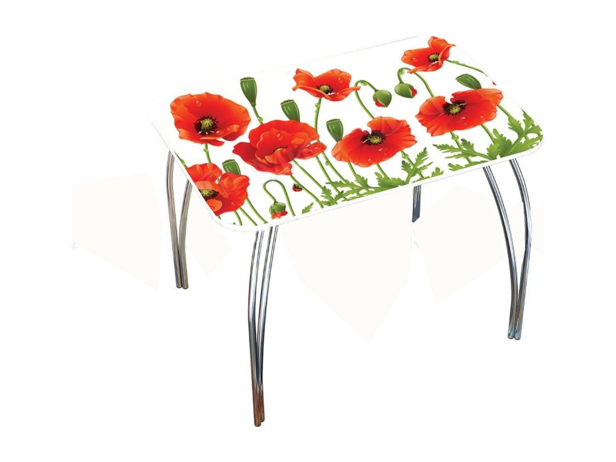 Обеденный стол прямоугольный с фотопечатью