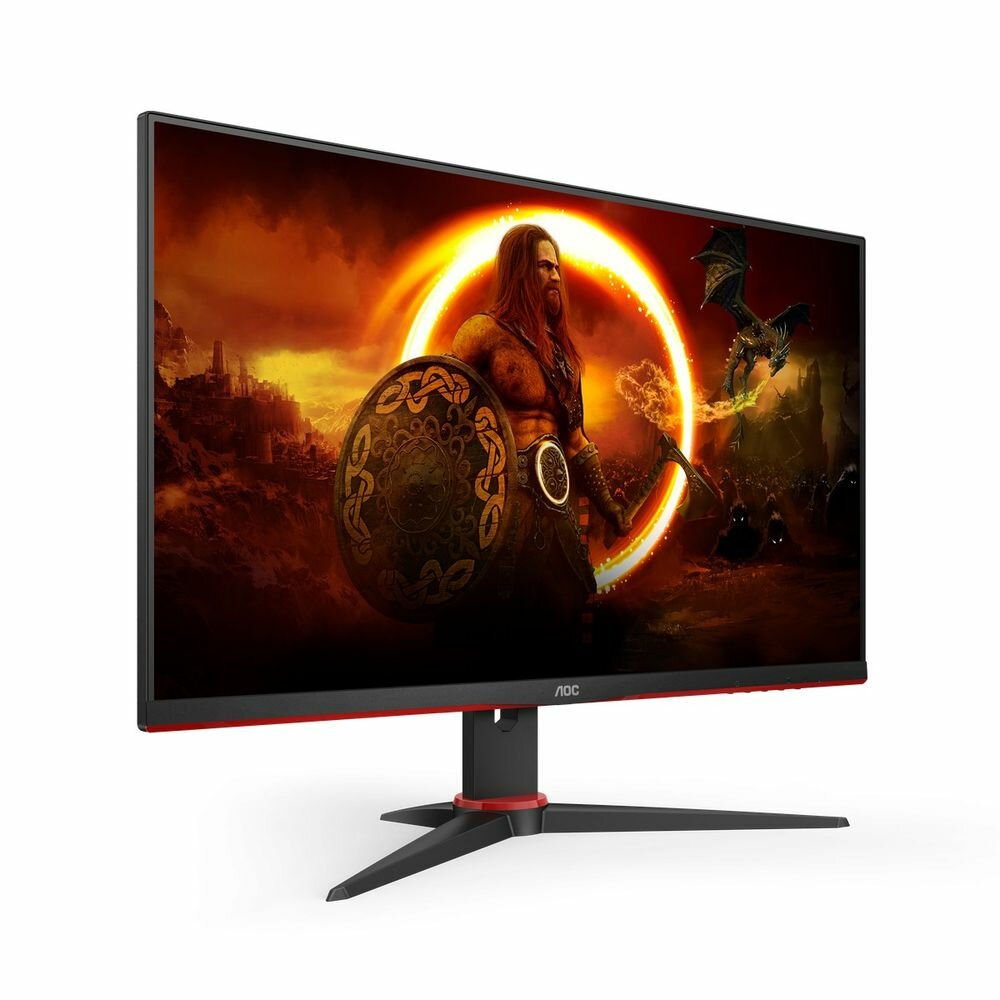 Монитор AOC 23.8" 24G2SAE/BK Black-Red (VA, 1920x10