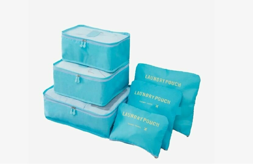 фото Дорожные органайзеры для чемодана (набор 3 органайзера+3 сумки)/ система хранения вещей в шкафу