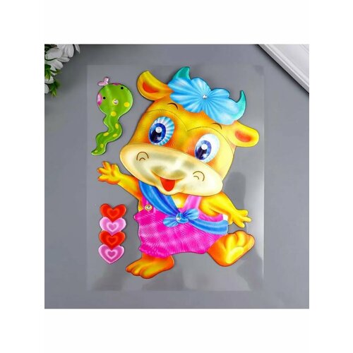 Наклейка бумага Коровка 25х20 см 442₽