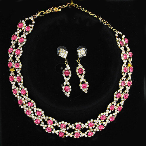 Комплект бижутерии Эстет стекло кристалл 1440₽