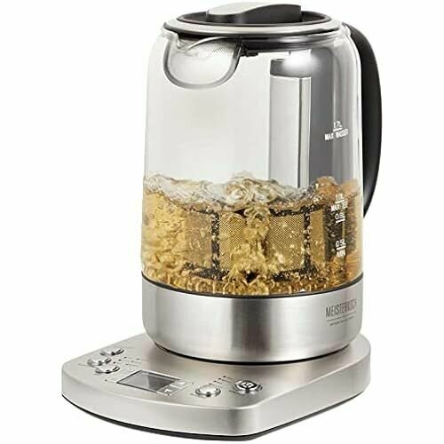 Электрический чайник MEISTERKOCH TK-170 TWE с настройкой температуры 2200 Вт серебристый 2416500₽