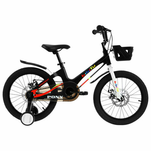 Велосипед 16 BIBITU PONY цвет чёрныйбелый 22130₽